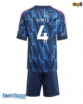 Arsenal Ben White #4 Echipament de Fotbal Replică 2025-26 Copii Deplasare (+ Șorturi)